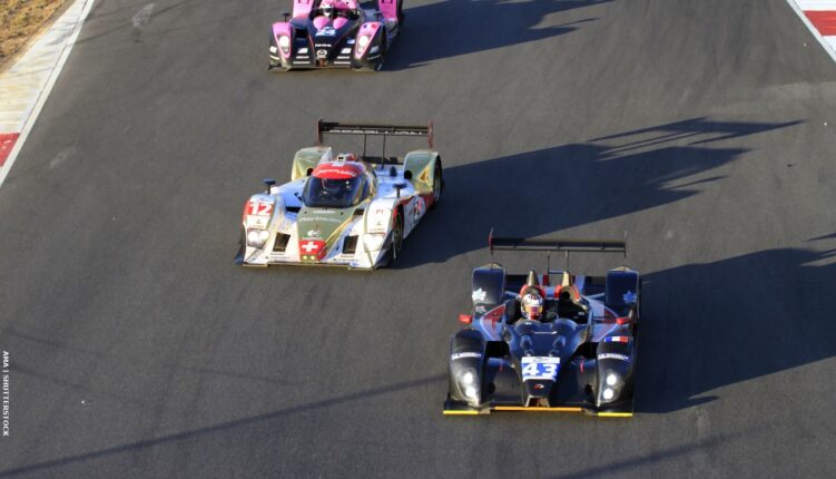 2020 Le Mans three racing cars on Algarve race track